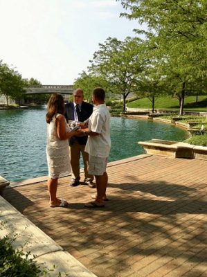 wedding on the canal