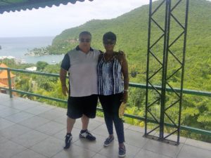 Michael and Patricia McDonald in St. Lucia