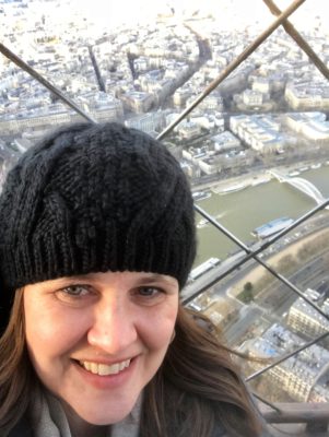 Tanya atop Eiffel Tower