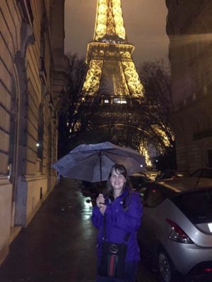 Eiifel tower in the rain