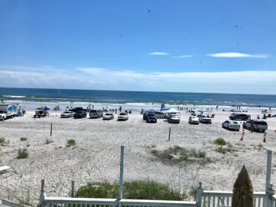 cars on beach