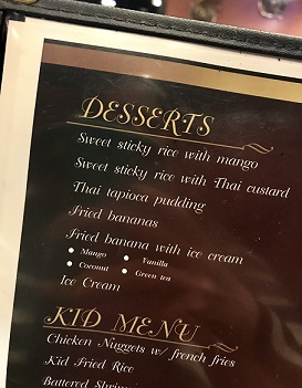 desserts