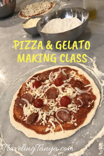 Take a peak inside a pizza & gelato making class in Florence.