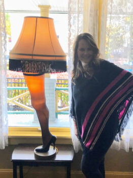 tanya with leg lamp