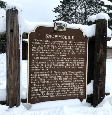 snowmobile sign