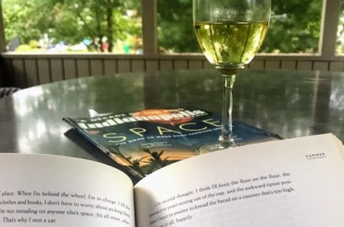 book and wine