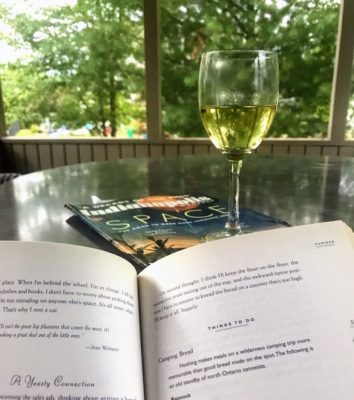 book and wine