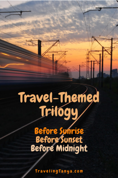 Before Sunrise, Before Sunset, and Before Midnight make up the perfect travel-themed trilogy for hopeless romantics. Follow the 18 year love affair of a man and a woman as they traipse across Europe.