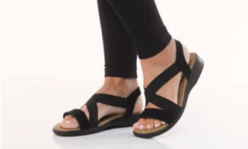 black sandals