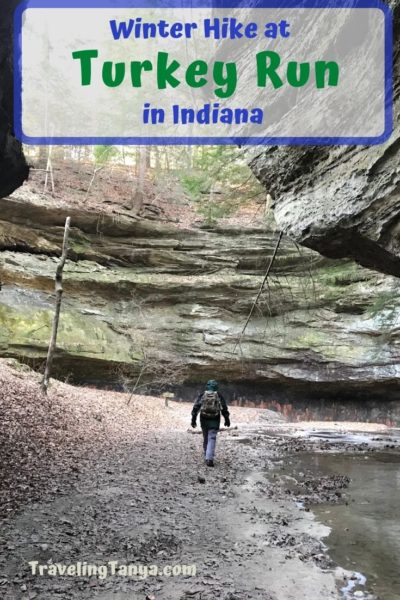 Join Traveling Tanya as she takes a winter hike at Turkey Run State Park in Indiana and take in the beauty of the Hoosier State.