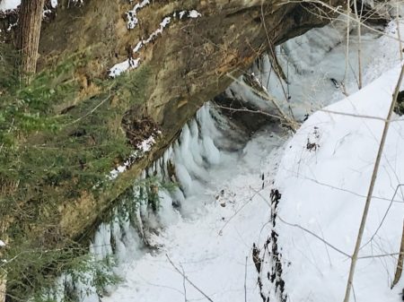 icy rocks