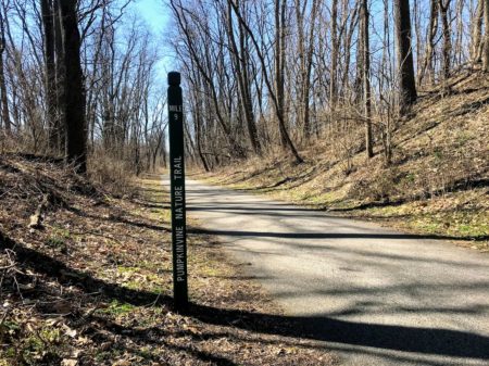 mile marker sign