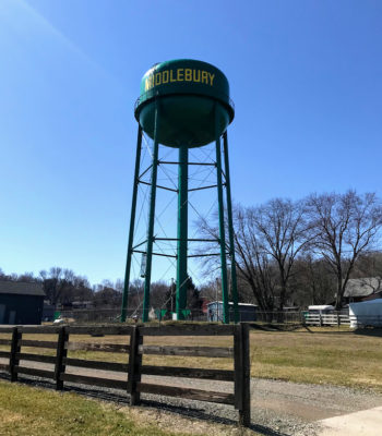 middlebury water tower