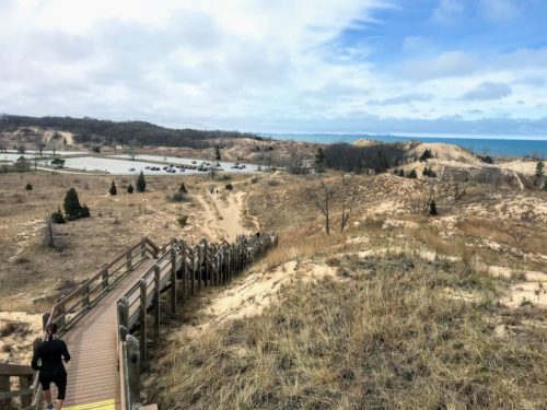 stairs at indiana dunes