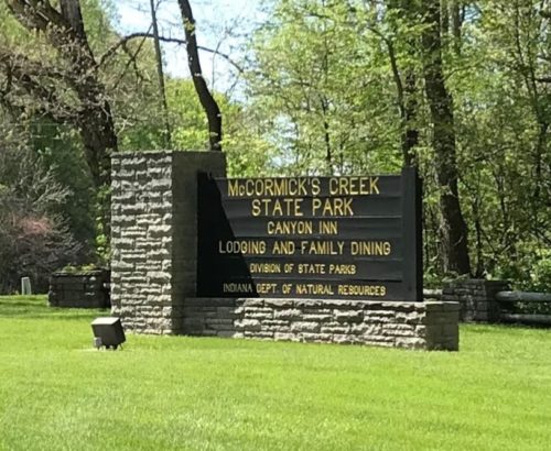 mccormick's creek state park sign