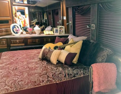 dolly's bedroom in the RV