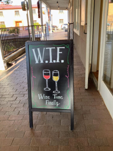 wine sign