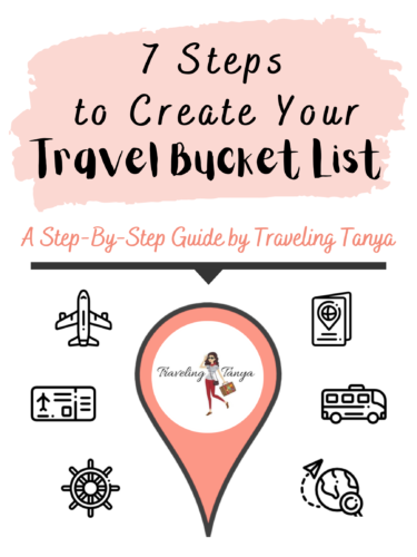 travel bucket list workbook