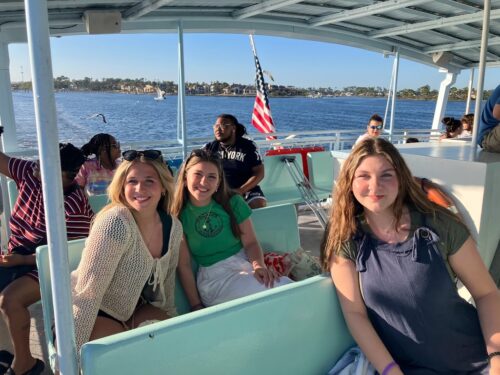 girls on boat