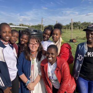 tanya and girls in kenya