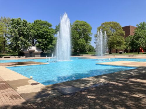 fountain in park