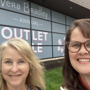 pam and tanya at vera bradley outlet sale