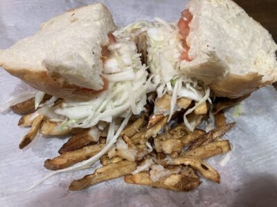 sandwich with fries