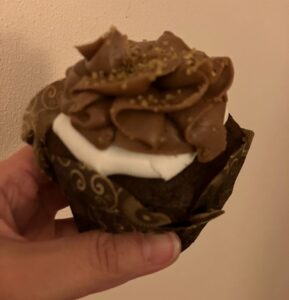 hot cocoa cupcake