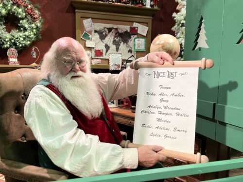 santa and his list