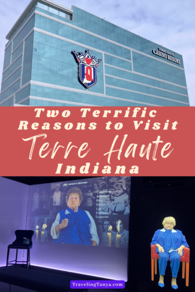 Two terrific reasons to visit Terre Haute Indiana: Try your luck at the casino, then take a historical walk at the CANDLES Holocaust Museum.